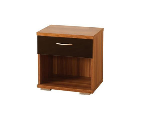Hollywood Walnut Veneer 1 Chestss Bedside