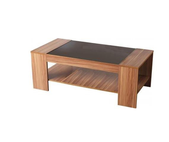 Hollywood Walnut Black Gloss Coffee Tables