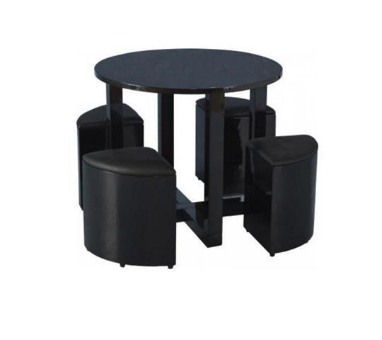 Charisma Stowaway Dining Set (Black)