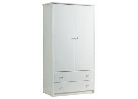 Aztec 2 Door 2 Chestss Wardrobe (White)
