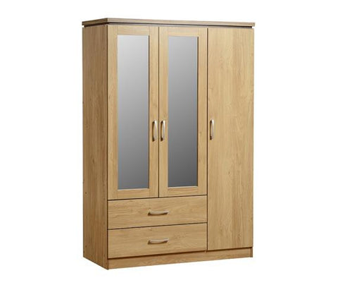 harles 3 Door 2 Chestss Mirrored Wardrobe