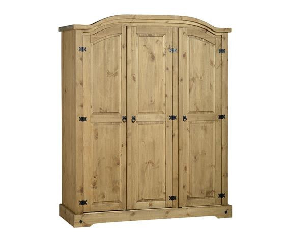 Corona Pine 3 Door Wardrobe