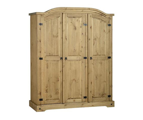 Corona Pine 3 Door Wardrobe