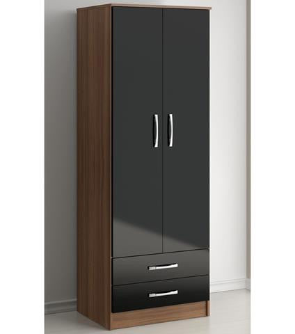 Lynx 2 Door 2 Chestss Wardrobe (3 Colour Options)