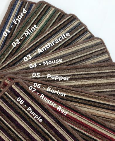 Linea Stripe Twist Pile Premium Backed (Colours)