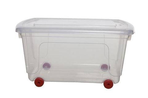 45 Litre Lidded Storage Box On Wheels