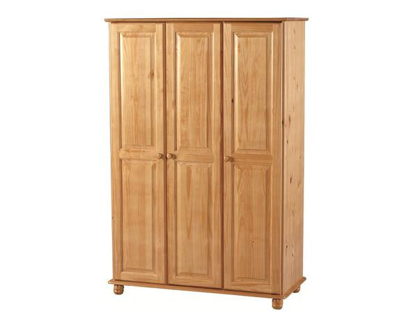 Sol Pine 3-Door Wardrobe