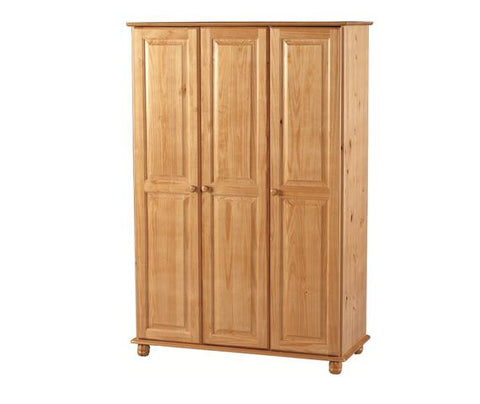 Sol Pine 3-Door Wardrobe