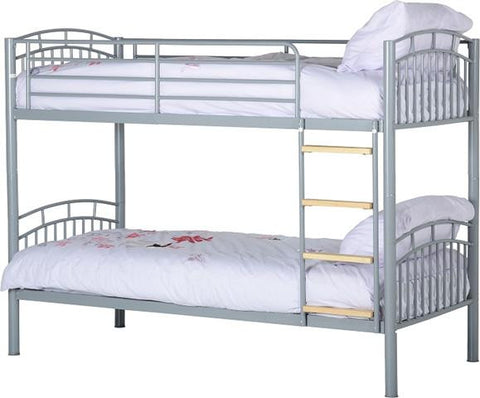 Ventura Silver Metal Bunk Bed slats and fixtures included