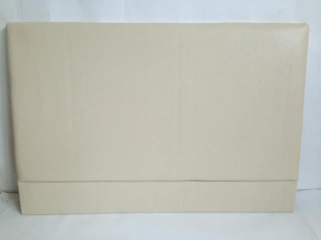Basic Cream Single Faux Leather Headboard