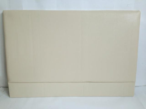 Basic Cream Single Faux Leather Headboard