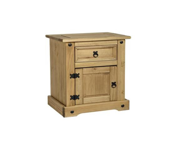 Corona Pine Bedside Cabinet