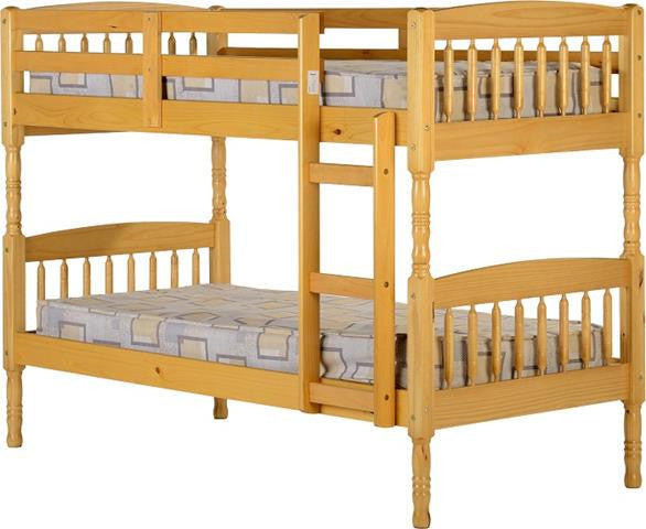 Albany Antique Pine Bunkbed (slats and fixtures included)