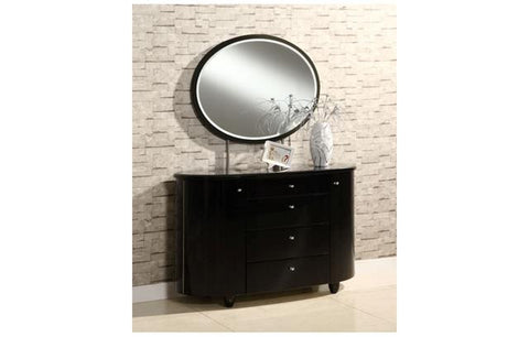 Aztec 4 Chestss Dressing Tables And Mirror (Black)