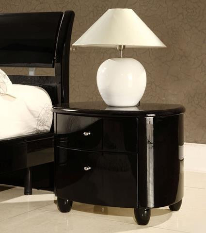 Aztec 2 Chestss Bedside Cabinet (Black)