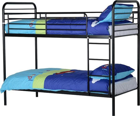 Bradley Black Budget Bunkbed (slats and fixtures included)