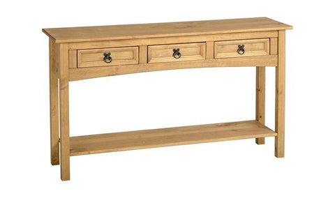Corona Pine 3 Chestss Console Tables With Shelf
