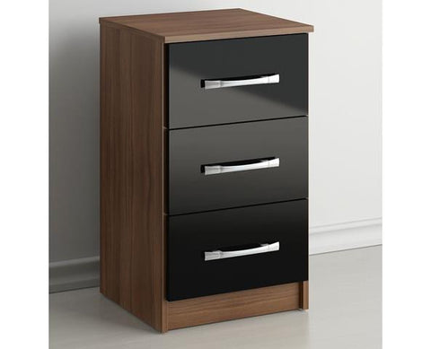 Lynx 3 Chestss Bedside Cabinet (3 Colour Options)