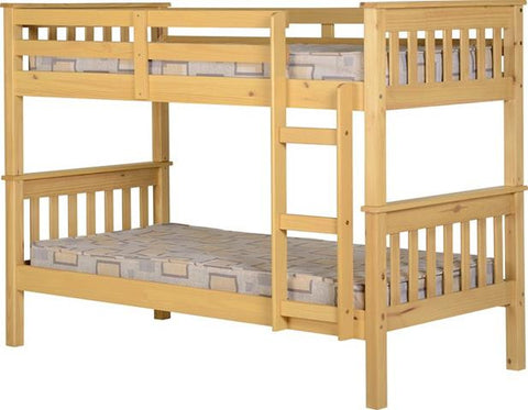 Neptune Pine Bunk Bed (slats and fixtures included)