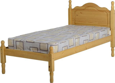 Sol Pine Low Foot End Bed Frame (slats and fixtures included)