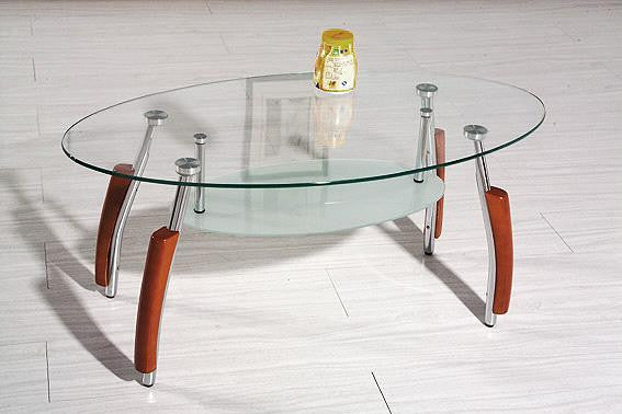 Clear Glass Oval Coffee Tables