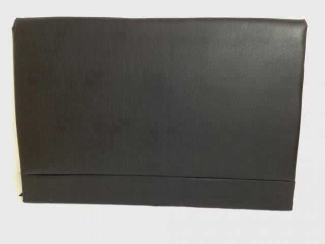 Basic Black Single Faux Leather Headboard