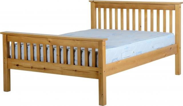 Monaco Wooden Double Bed frame (slats and fixtures included)