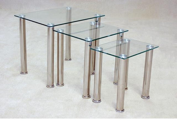 CoCo Clear Glass Nest Of Tabless